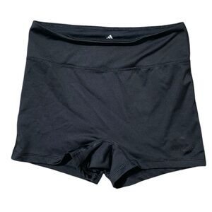 C36-  Ladies Medium  Black Spandex Adidas Shorts